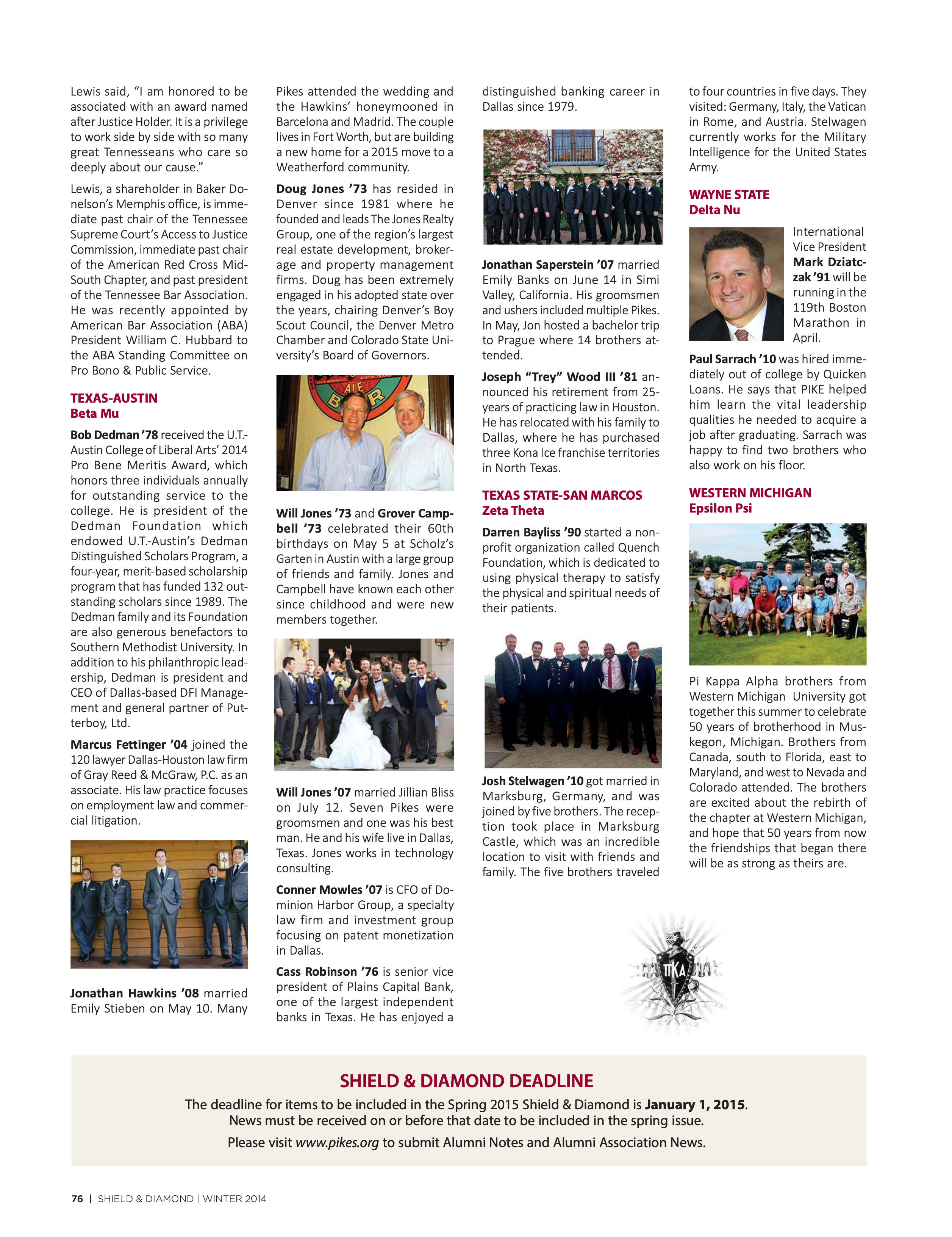 Shield & Diamond Deadline